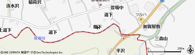 宮城県仙台市泉区西田中（堰下）周辺の地図