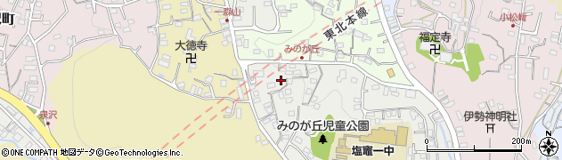宮城県塩竈市みのが丘7周辺の地図