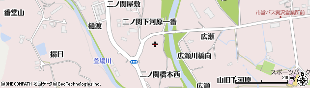 宮城県仙台市泉区実沢（二ノ関下河原二番）周辺の地図