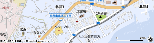 住友生命保険相互会社　仙台支社・新塩釜支部周辺の地図