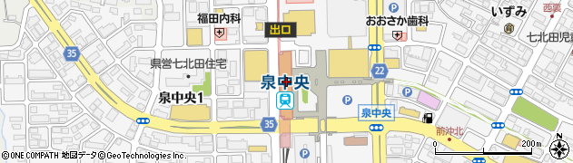 ハローワーク仙台仙台公共職業安定所　ハローワークプラザ泉周辺の地図