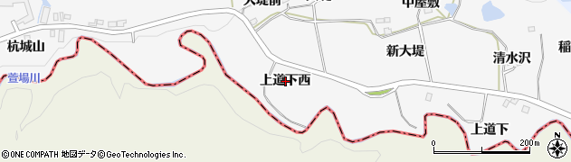 宮城県仙台市泉区西田中（上道下西）周辺の地図