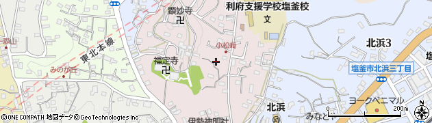 宮城県塩竈市小松崎周辺の地図