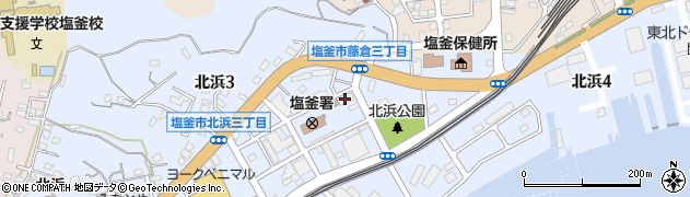 塩釜市社協指定居宅介護支援事業所周辺の地図
