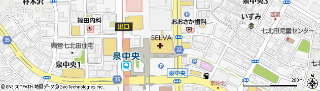 北野エース仙台ＳＥＬＶＡ店周辺の地図