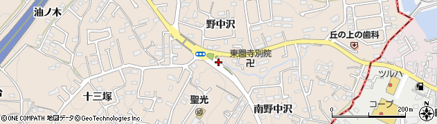 野中沢周辺の地図