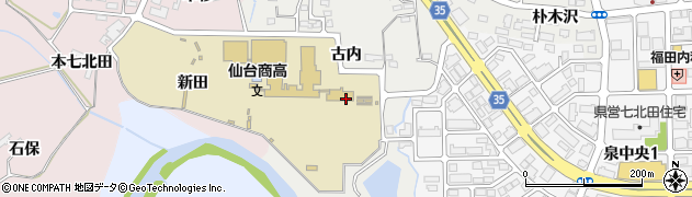 宮城県仙台市泉区七北田古内周辺の地図