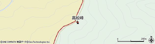 高松峰周辺の地図