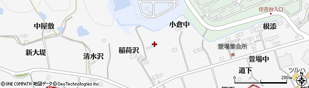 宮城県仙台市泉区西田中（稲荷沢東）周辺の地図