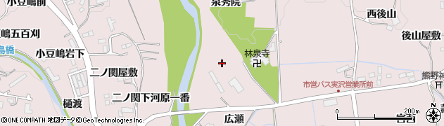 宮城県仙台市泉区実沢（林泉寺下）周辺の地図