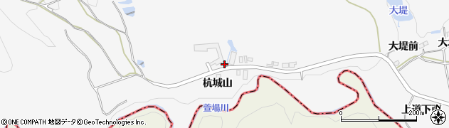 宮城県仙台市泉区西田中杭城山周辺の地図