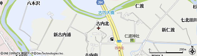 宮城県仙台市泉区古内（北）周辺の地図