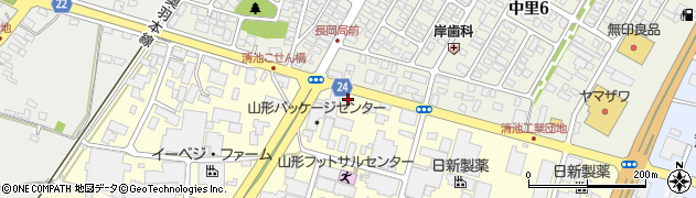 長岡簡易郵便局周辺の地図
