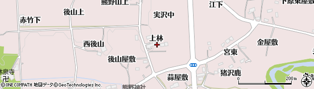 宮城県仙台市泉区実沢（上林）周辺の地図