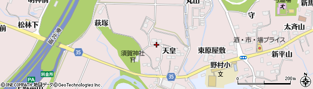 宮城県仙台市泉区野村（天皇）周辺の地図