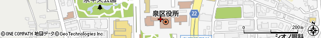 宮城県仙台市泉区周辺の地図