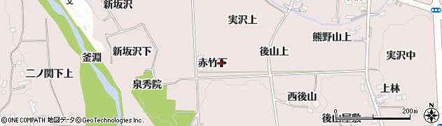 宮城県仙台市泉区実沢（赤竹下）周辺の地図