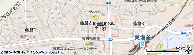 宮城県塩竈市藤倉周辺の地図