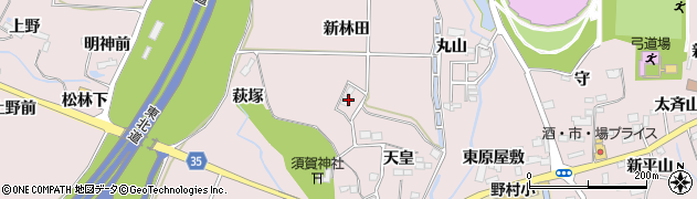宮城県仙台市泉区野村（中原）周辺の地図