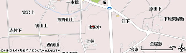 宮城県仙台市泉区実沢中周辺の地図