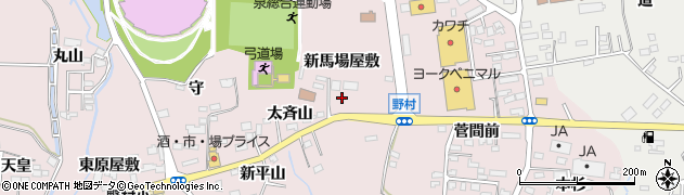 宮城県仙台市泉区野村（新馬場屋敷）周辺の地図