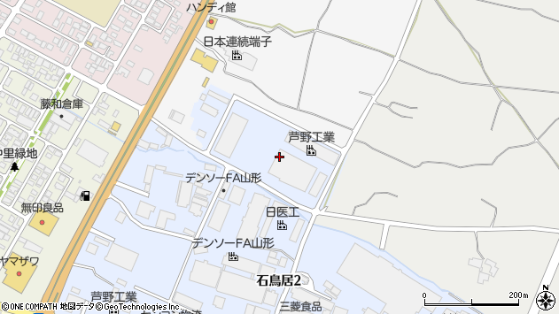 〒994-0057 山形県天童市石鳥居の地図