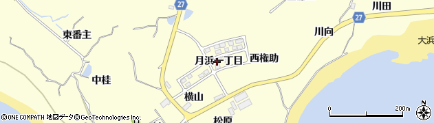 宮城県東松島市宮戸（月浜一丁目）周辺の地図