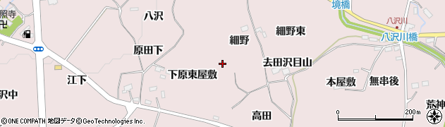 宮城県仙台市泉区実沢下原東屋敷周辺の地図