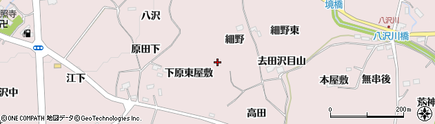 宮城県仙台市泉区実沢（下原東屋敷）周辺の地図