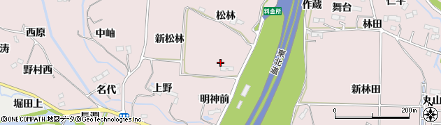 宮城県仙台市泉区野村新松林周辺の地図