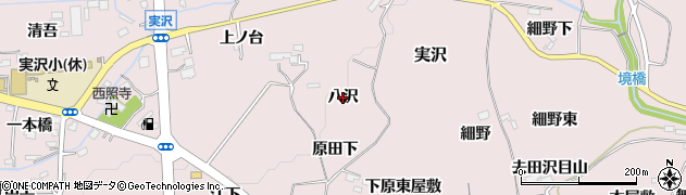 宮城県仙台市泉区実沢（八沢）周辺の地図