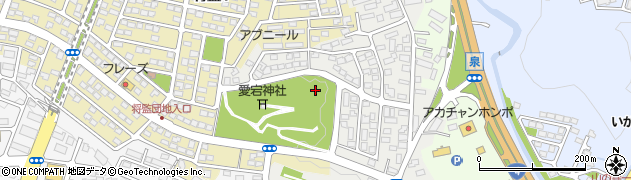 七北田愛宕公園周辺の地図