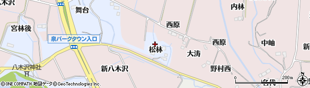 宮城県仙台市泉区上谷刈（松林）周辺の地図