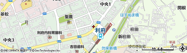 利府駅前周辺の地図