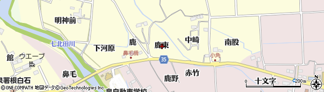 宮城県仙台市泉区小角鹿東周辺の地図