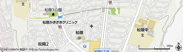 宮城県仙台市泉区松陵周辺の地図