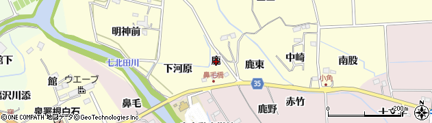 宮城県仙台市泉区小角（鹿）周辺の地図