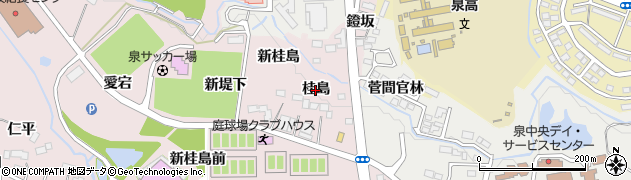 宮城県仙台市泉区野村（桂島）周辺の地図