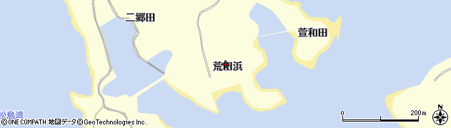 宮城県東松島市宮戸荒田浜周辺の地図