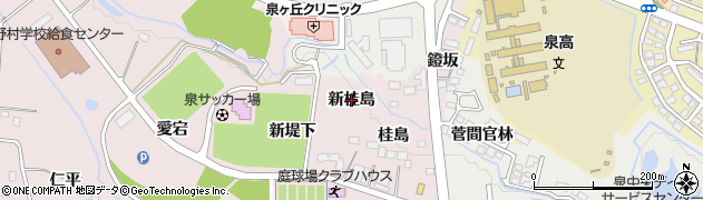 宮城県仙台市泉区野村（新桂島）周辺の地図