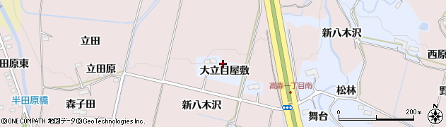 宮城県仙台市泉区上谷刈大立目屋敷周辺の地図