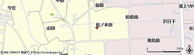宮城県仙台市泉区小角松ノ木下周辺の地図