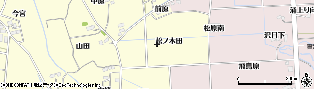宮城県仙台市泉区小角（松ノ木下）周辺の地図