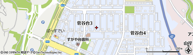 宮城県利府町（宮城郡）菅谷台周辺の地図
