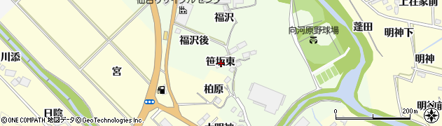 宮城県仙台市泉区根白石笹坂東周辺の地図