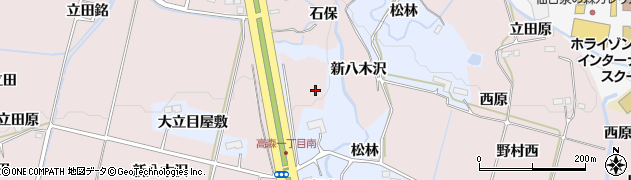 宮城県仙台市泉区野村（新八木沢）周辺の地図