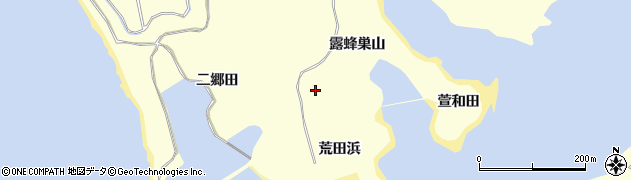 宮城県東松島市宮戸露蜂巣山周辺の地図
