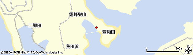 宮城県東松島市宮戸（萱和田）周辺の地図