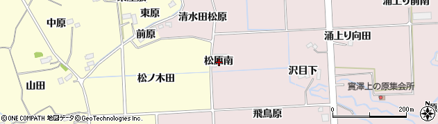 宮城県仙台市泉区実沢松原南周辺の地図