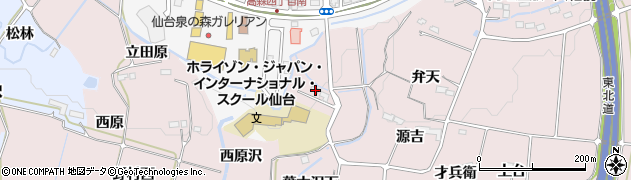 宮城県仙台市泉区野村山寺17周辺の地図